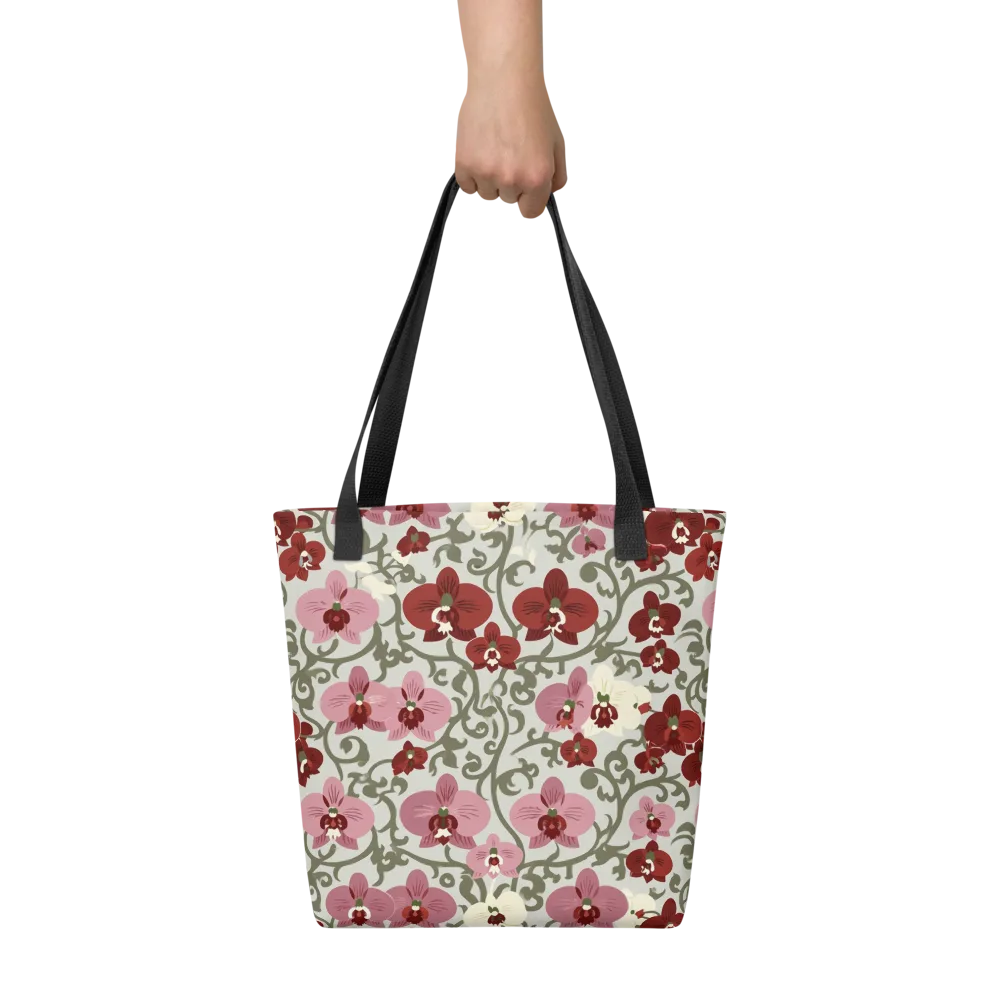 Orchid Vinework on Tote Bag — Front