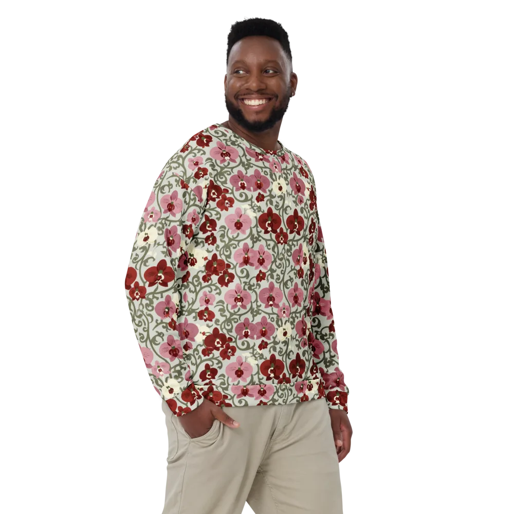 Orchid Vinework on Sweatshirt — Front