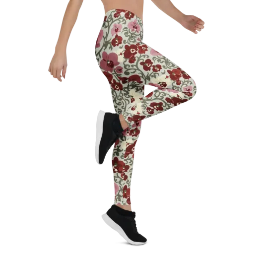 Orchid Vinework on a Leggings