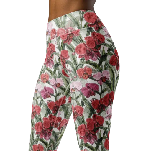 Orchid Conservatory on a Yoga Leggings