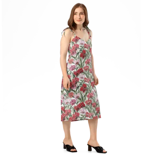 Orchid Conservatory on Slip Dress