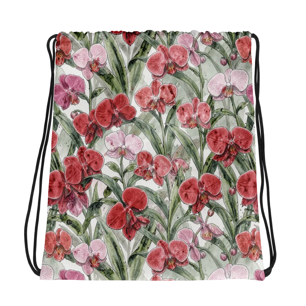 Orchid Conservatory on Drawstring Bag — Photo
