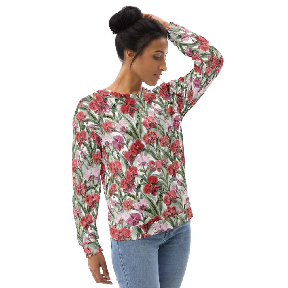 Orchid Conservatory on Sweatshirt — Right Front