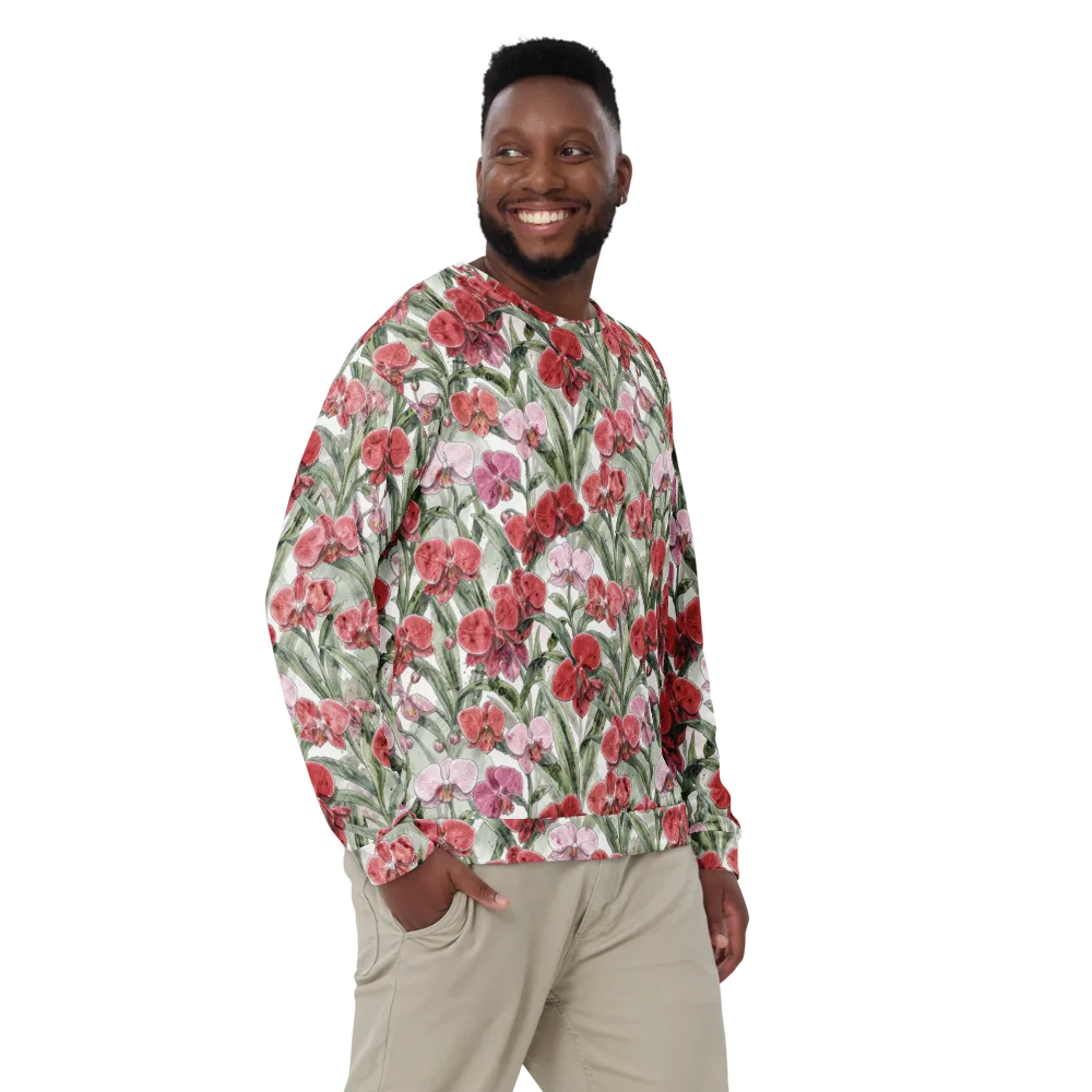 Orchid Conservatory on Sweatshirt — Front