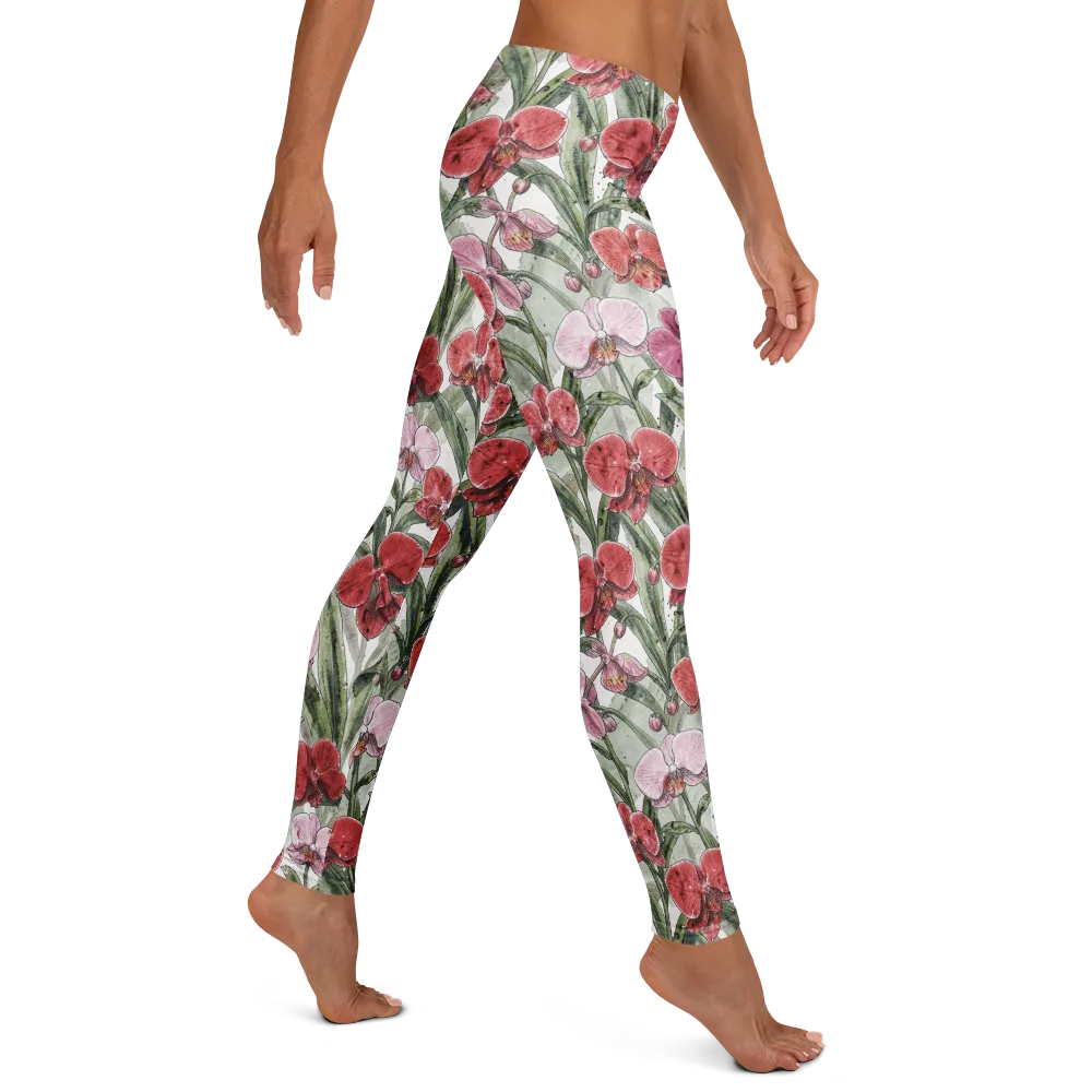 Orchid Conservatory on Leggings — Right