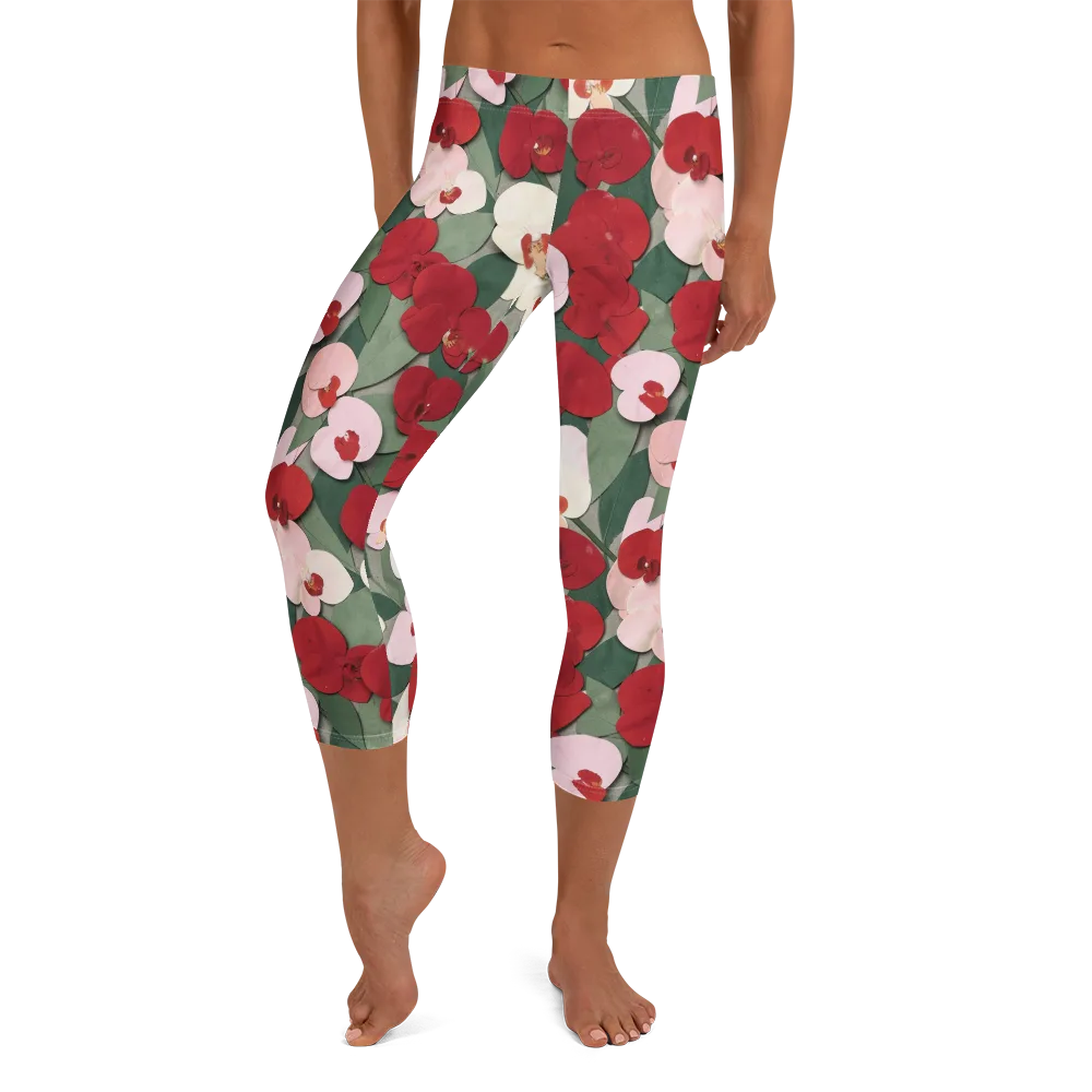 Petal Afterglow on Capri Leggings — Front
