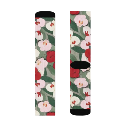 Petal Afterglow on a Socks
