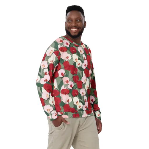 Petal Afterglow on a Sweatshirt