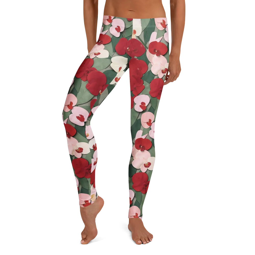 Petal Afterglow on Leggings — Front