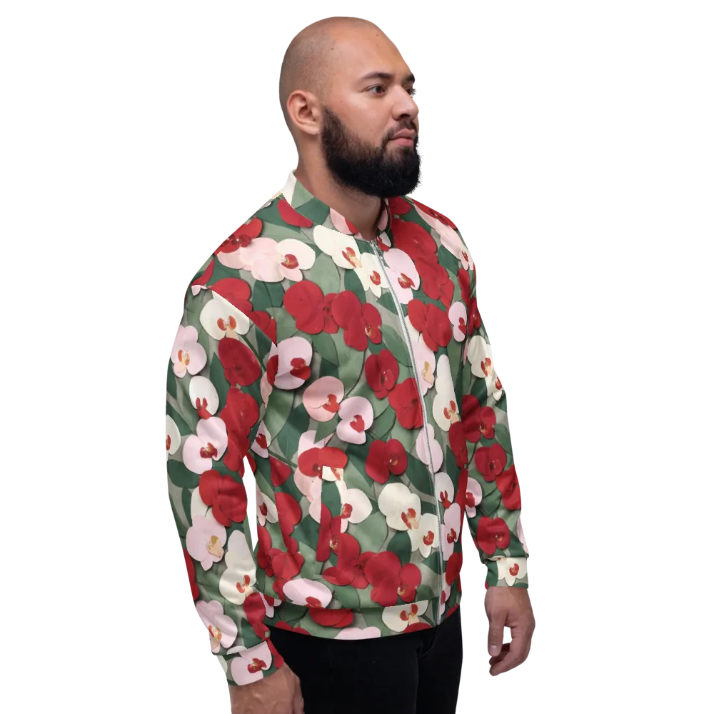 Petal Afterglow on Bomber Jacket — Right