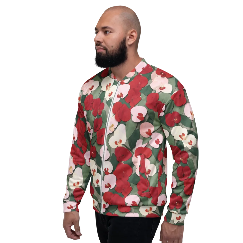 Petal Afterglow on Bomber Jacket — Left