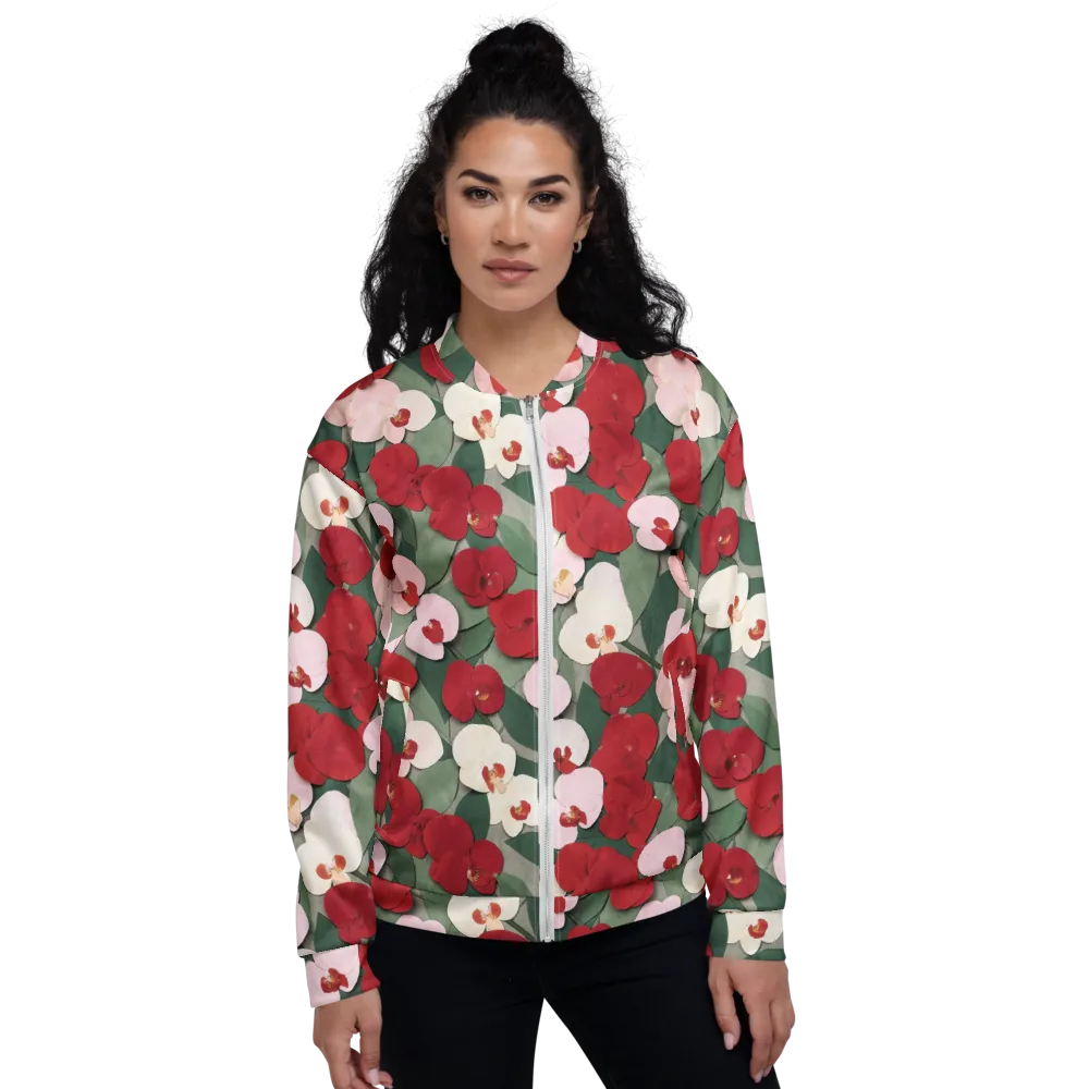 Petal Afterglow on Bomber Jacket — Front