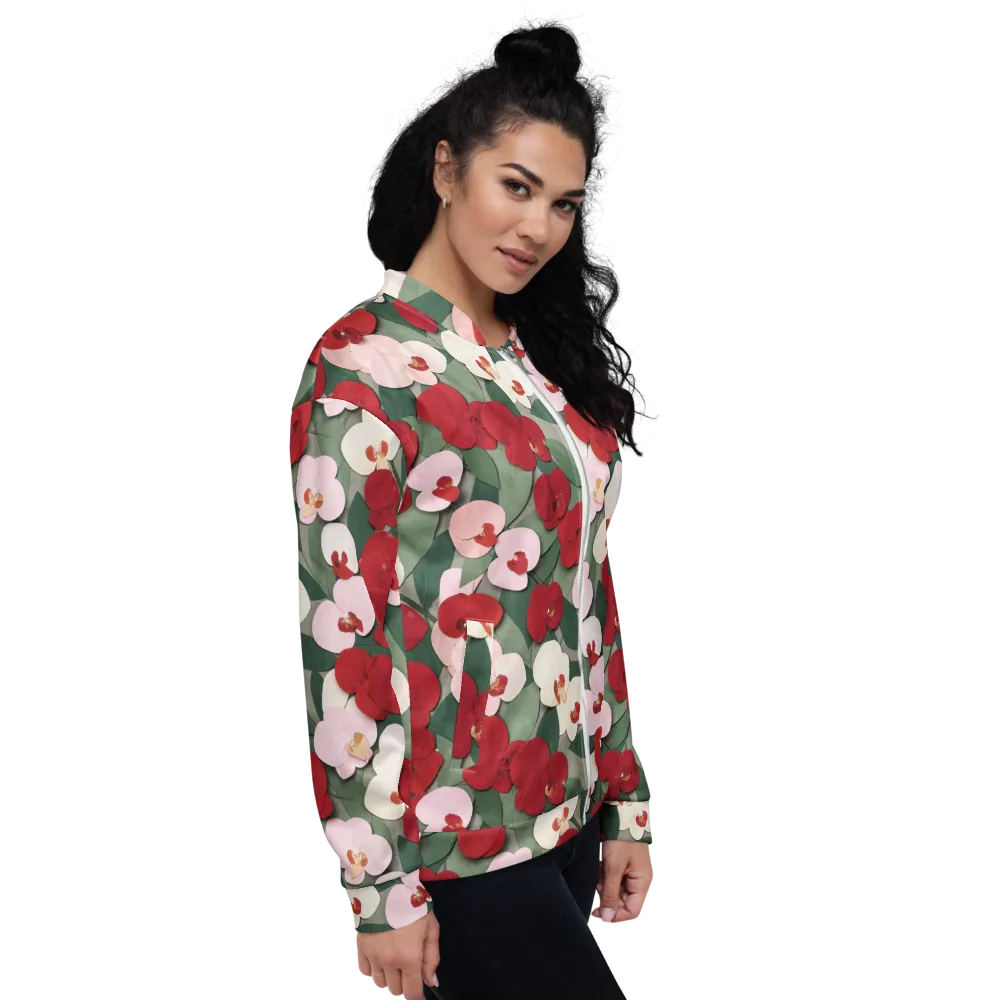 Petal Afterglow on Bomber Jacket — Right