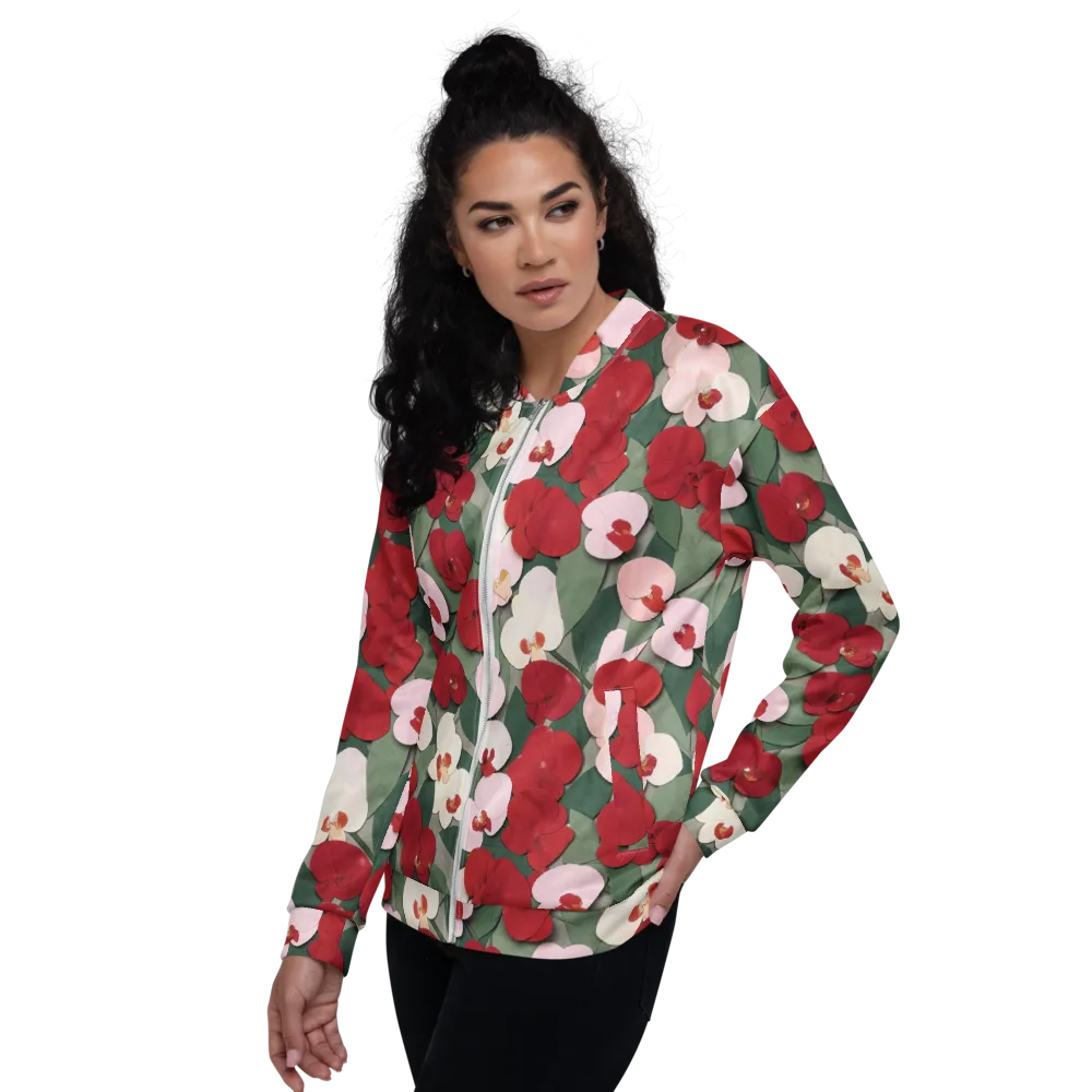 Petal Afterglow on Bomber Jacket — Left