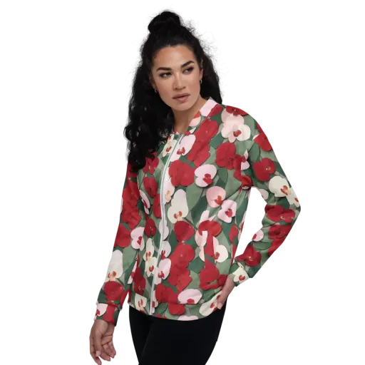 Petal Afterglow on a Bomber Jacket