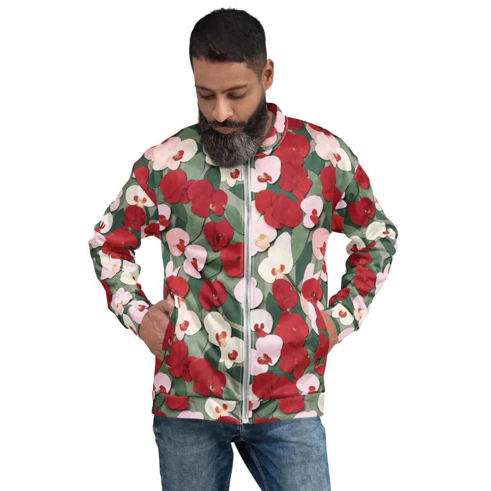 Petal Afterglow on Bomber Jacket — Front