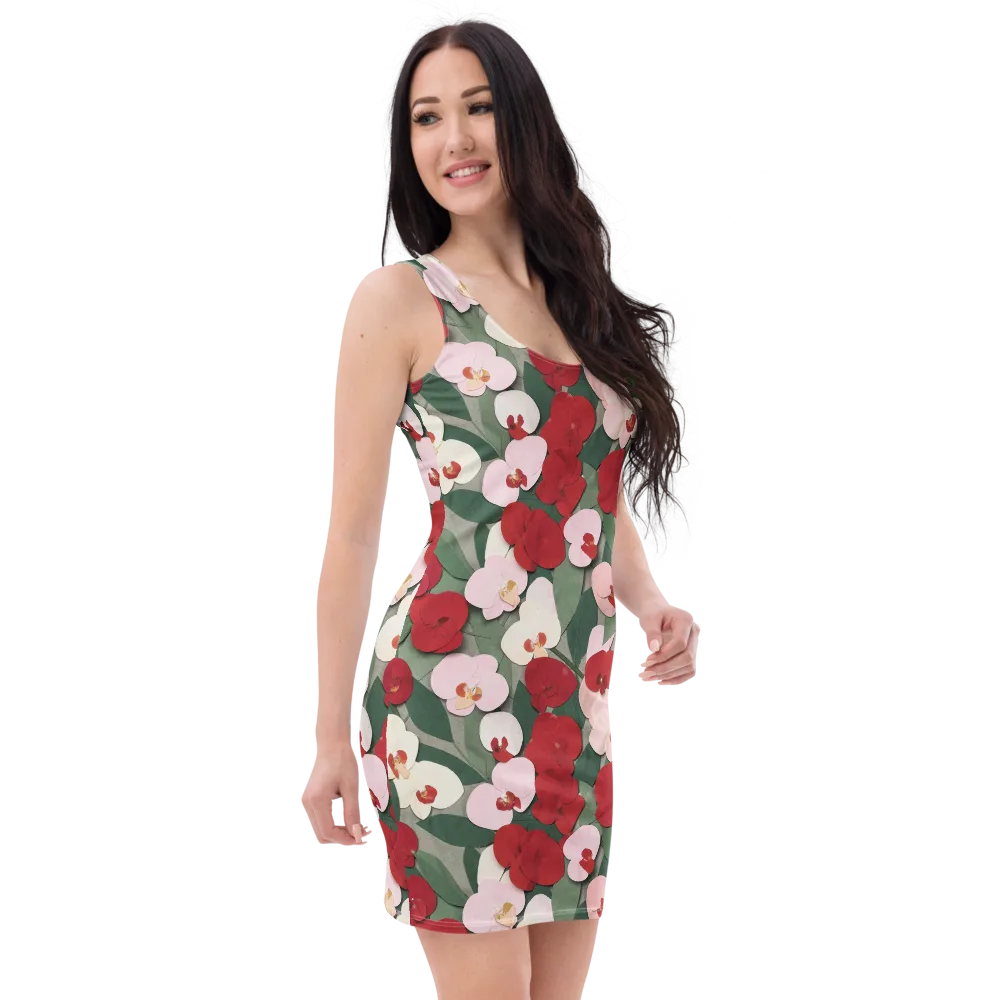 Petal Afterglow on Bodycon Dress — Right Front