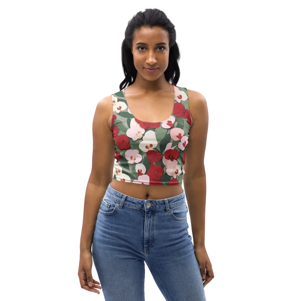 Petal Afterglow on Crop Top — Front