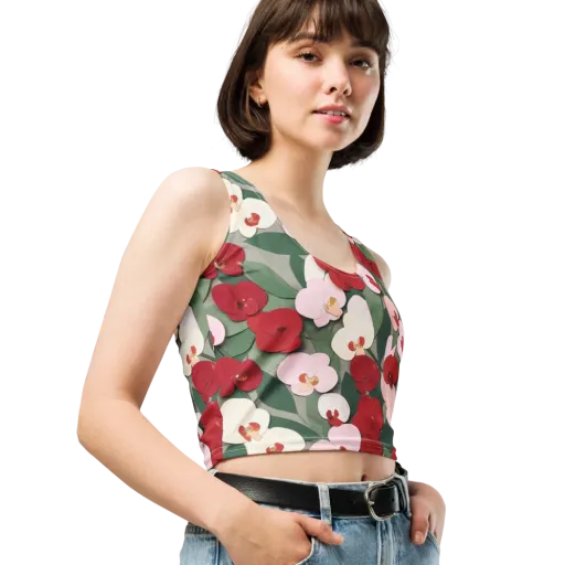 Petal Afterglow on a Crop Top