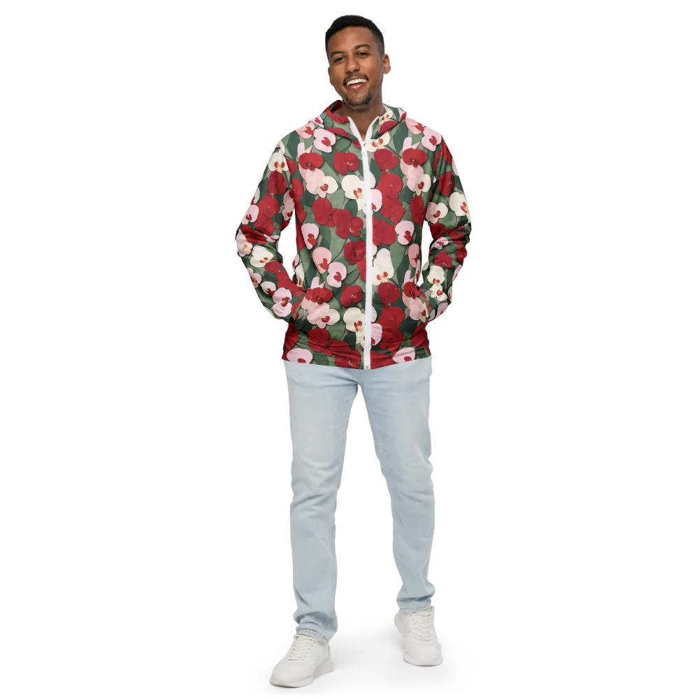 Petal Afterglow on Men's Windbreaker — Front
