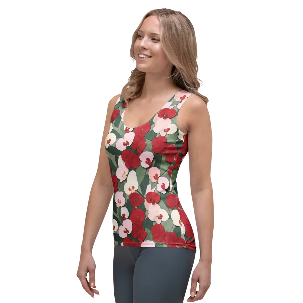 Petal Afterglow on Women's Tank Top — Left Front
