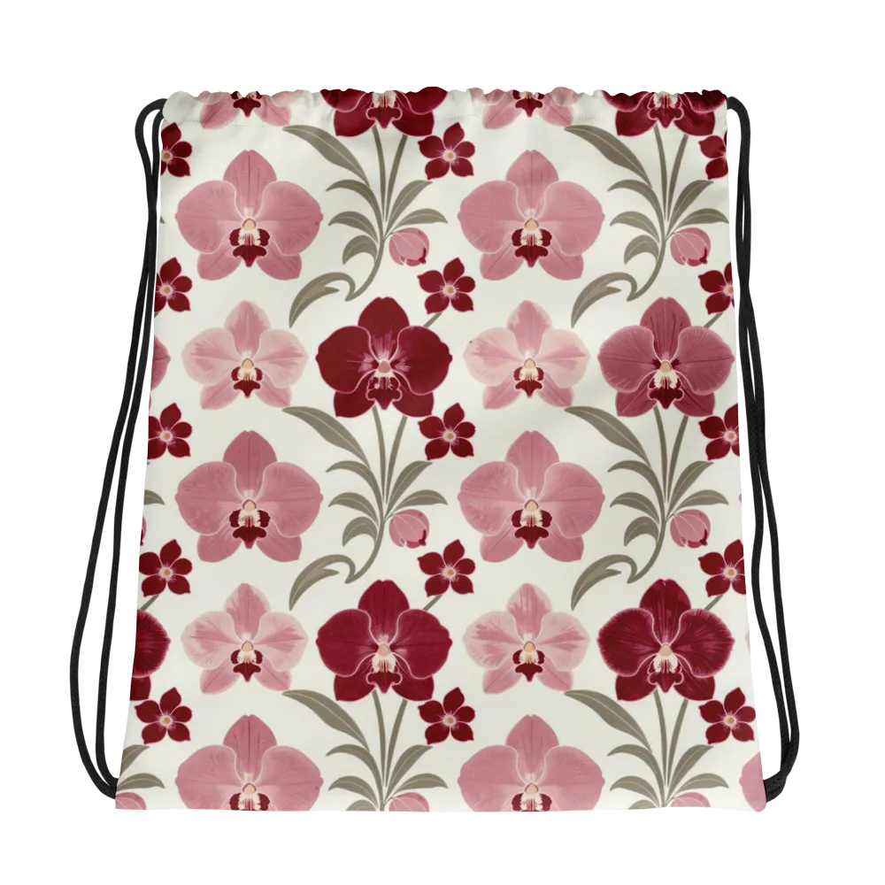 Orchid Rosette on Drawstring Bag — Photo