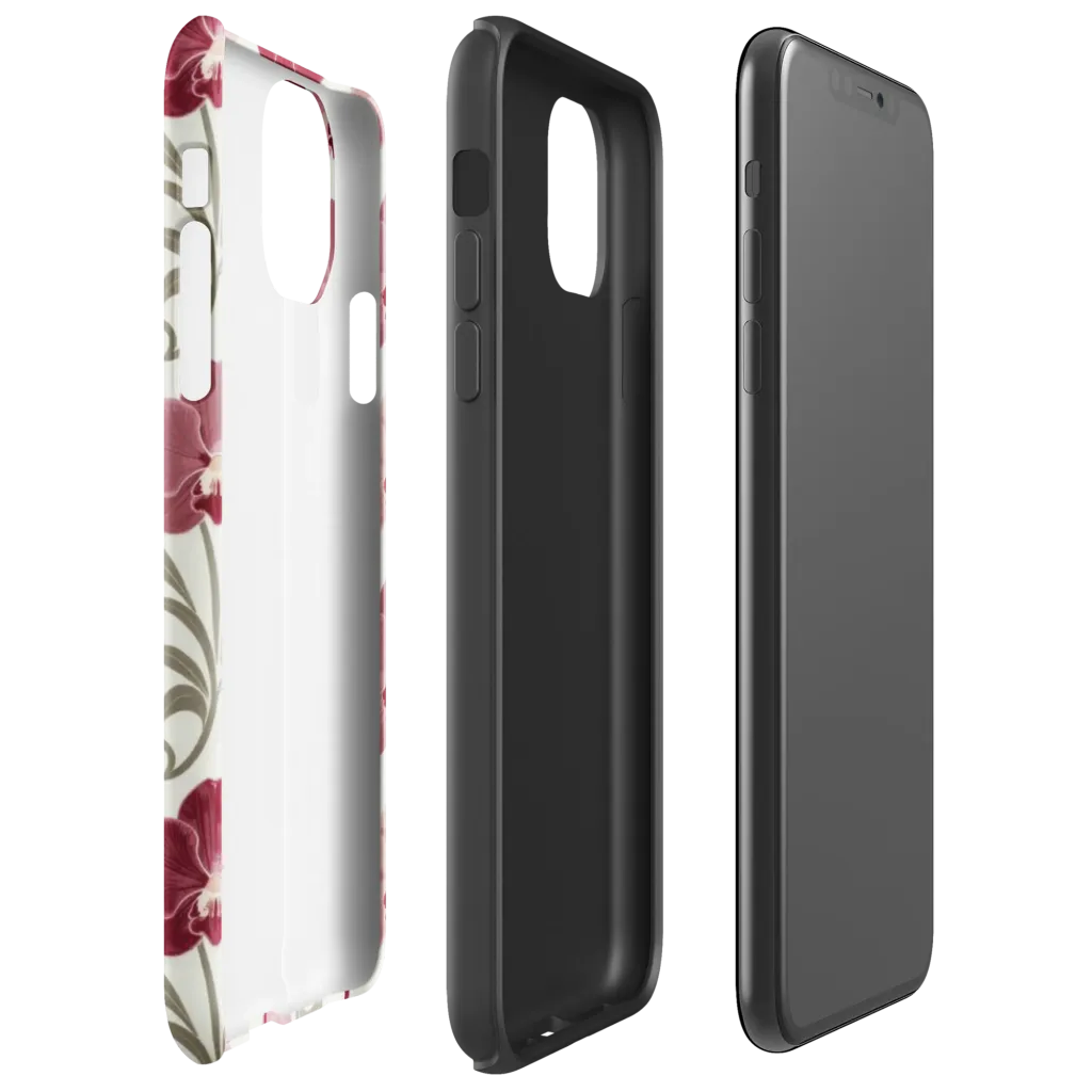 Orchid Rosette on Tough Case for iPhone® — Right