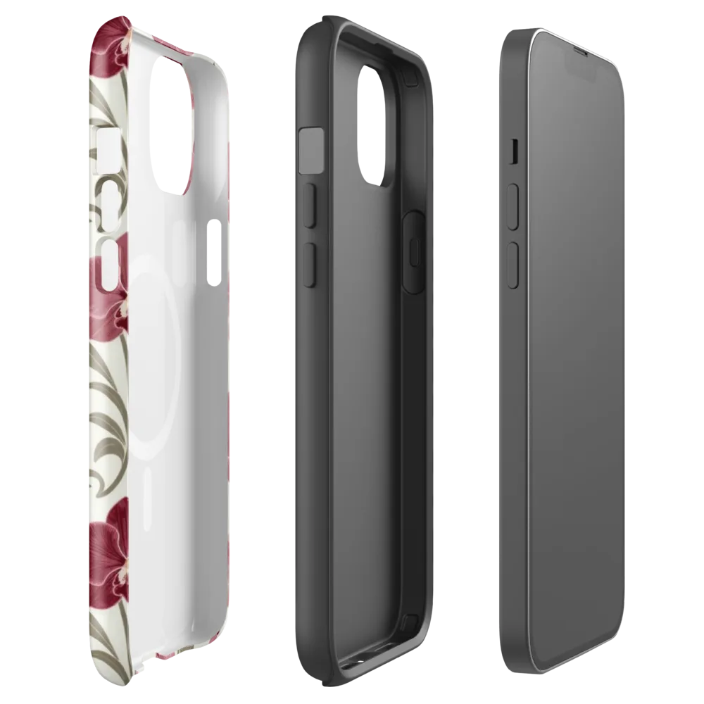 Orchid Rosette on MagSafe Tough Case for iPhone® — Front