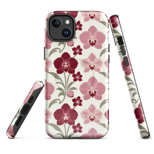 Orchid Rosette on a MagSafe Tough Case for iPhone®