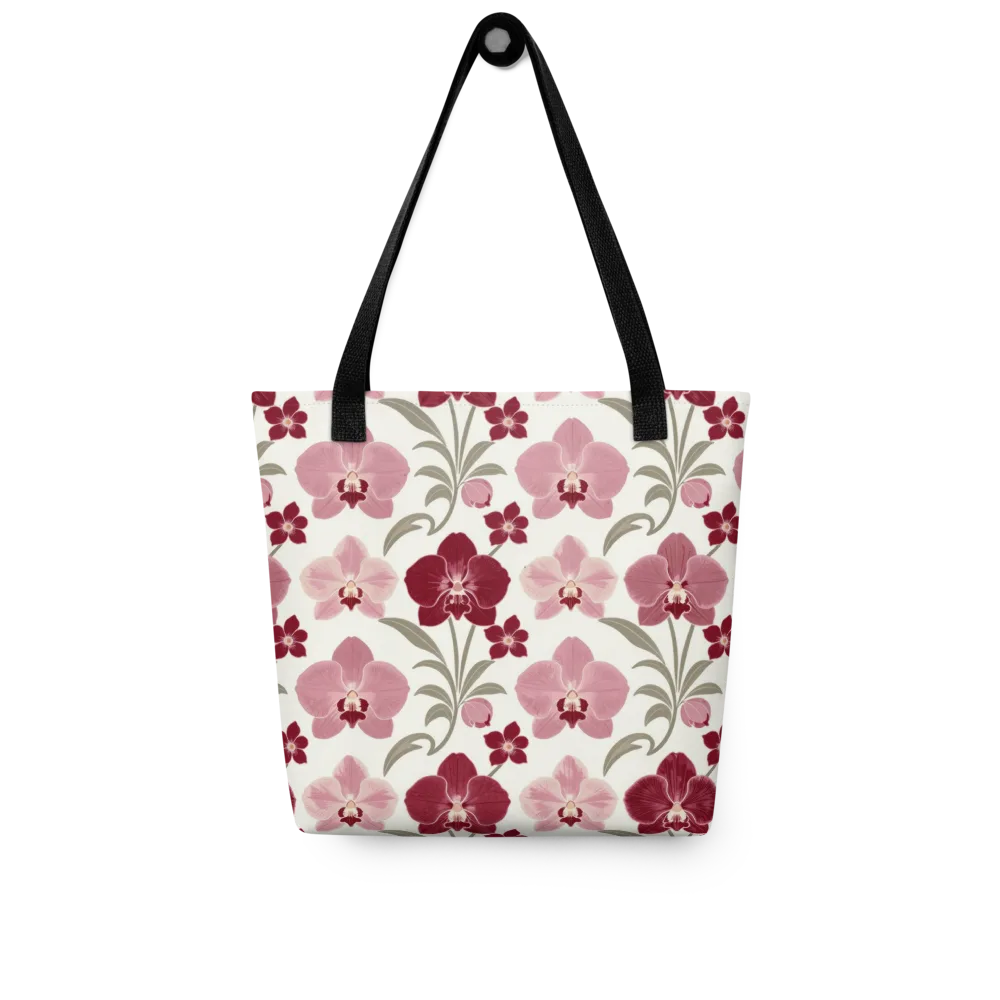 Orchid Rosette on Tote Bag — Front