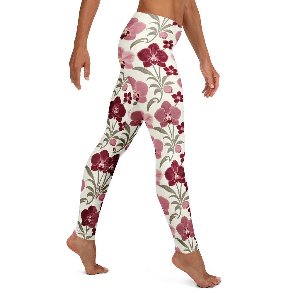 Orchid Rosette on Leggings — Right