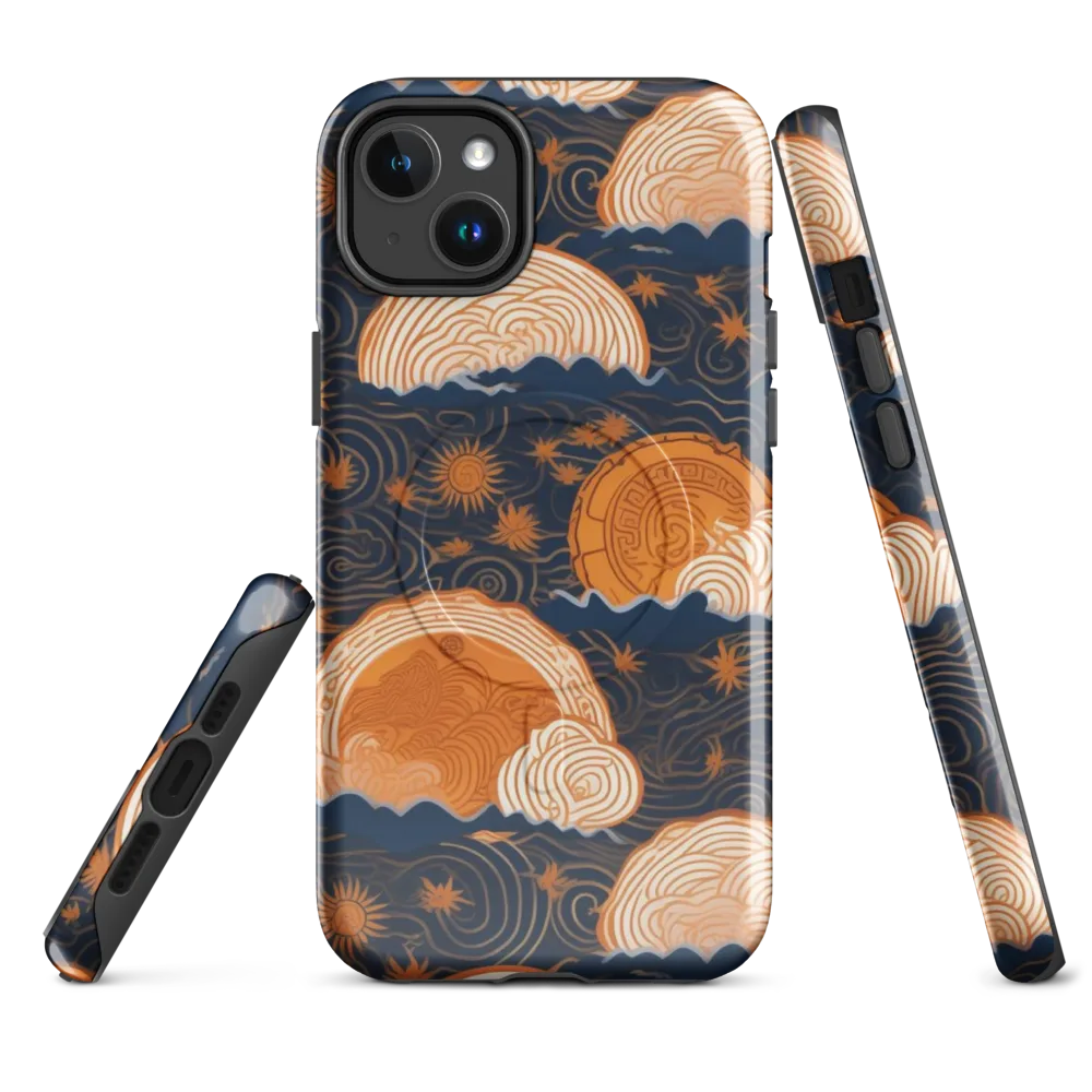 Indigo Tide Relic on MagSafe Tough Case for iPhone® — Front
