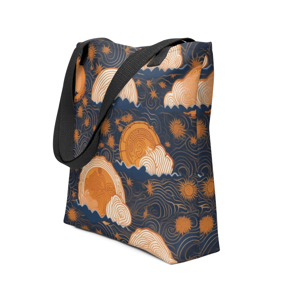 Indigo Tide Relic on Tote Bag — Front
