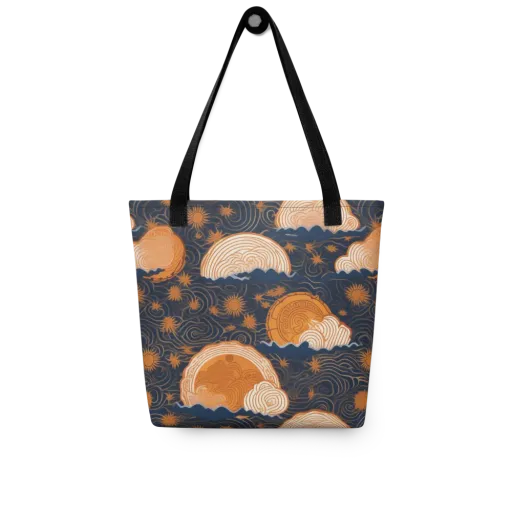Indigo Tide Relic on a Tote Bag