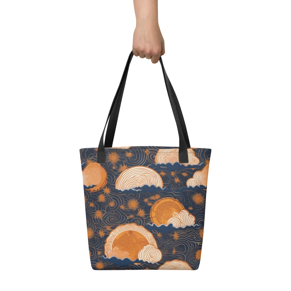 Indigo Tide Relic on Tote Bag — Front