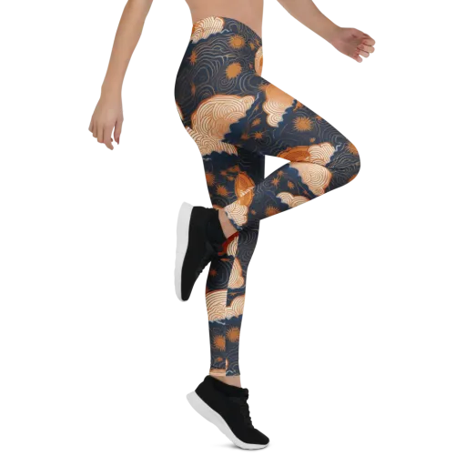 Indigo Tide Relic on a Leggings