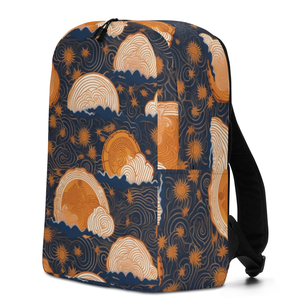 Indigo Tide Relic on Minimalist Backpack — Left