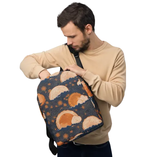 Indigo Tide Relic on a Minimalist Backpack