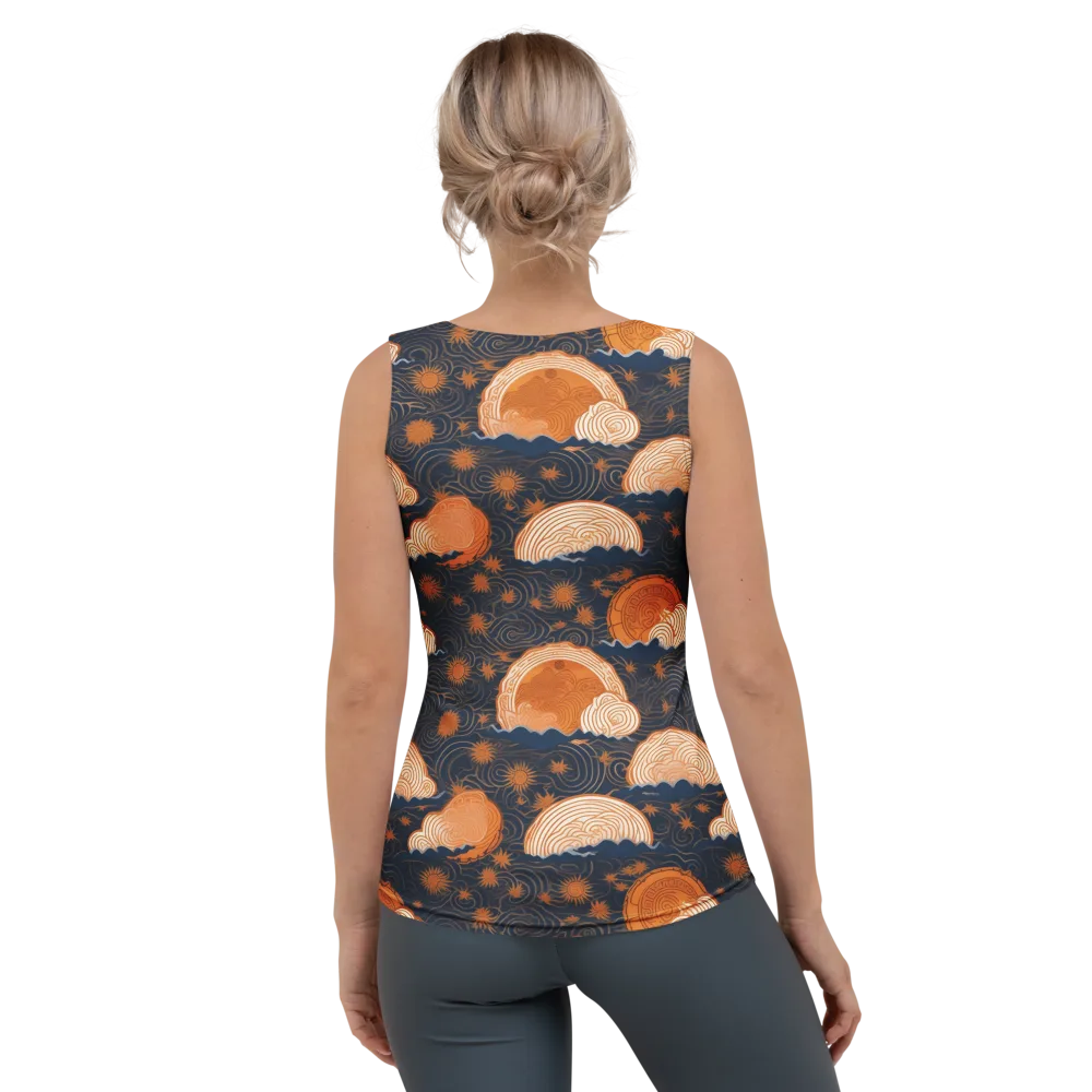 Indigo Tide Relic on Women's Tank Top — Back