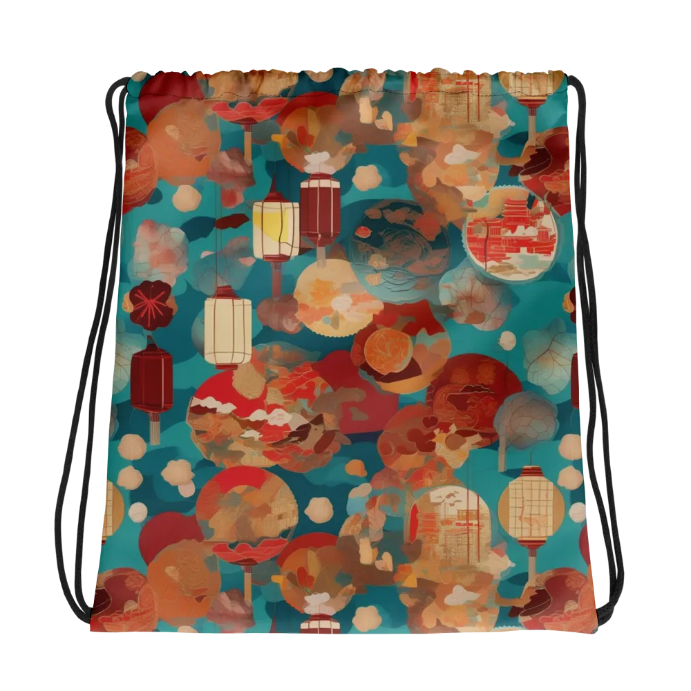 Lantern Garden on Drawstring Bag — Photo