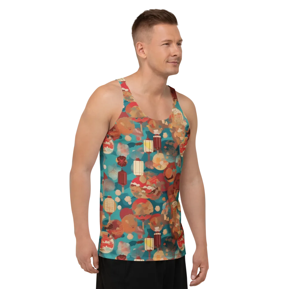 Lantern Garden on Men's Tank Top — Right Front