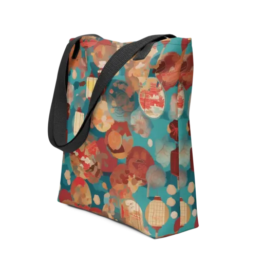 Lantern Garden on a Tote Bag