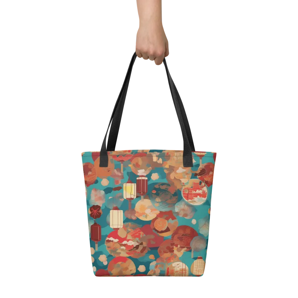 Lantern Garden on Tote Bag — Front