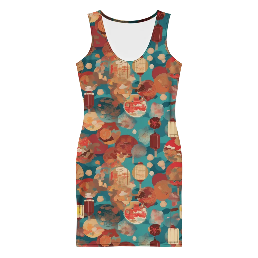 Lantern Garden on Bodycon Dress — Front