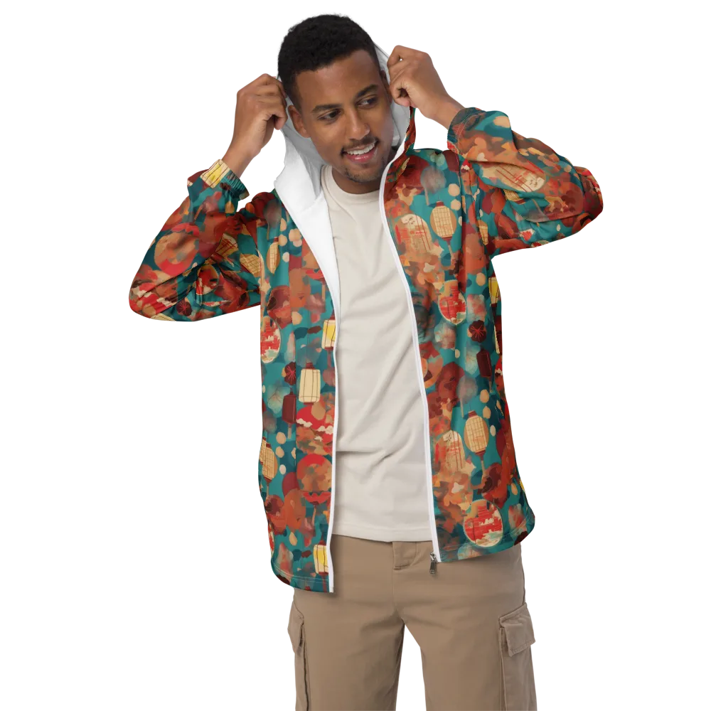 Lantern Garden on Men's Windbreaker — Front