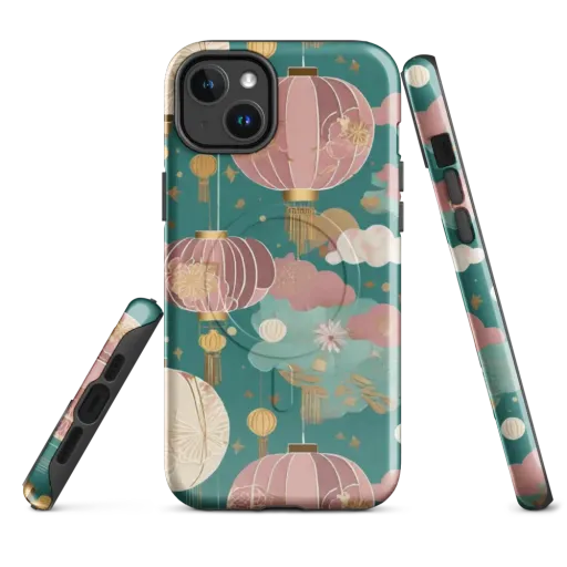 Moonlit Lantern Garden on a MagSafe Tough Case for iPhone®