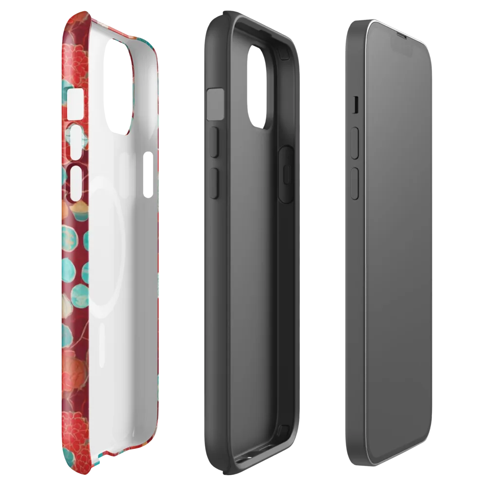 Crimson Succulent on MagSafe Tough Case for iPhone® — Front