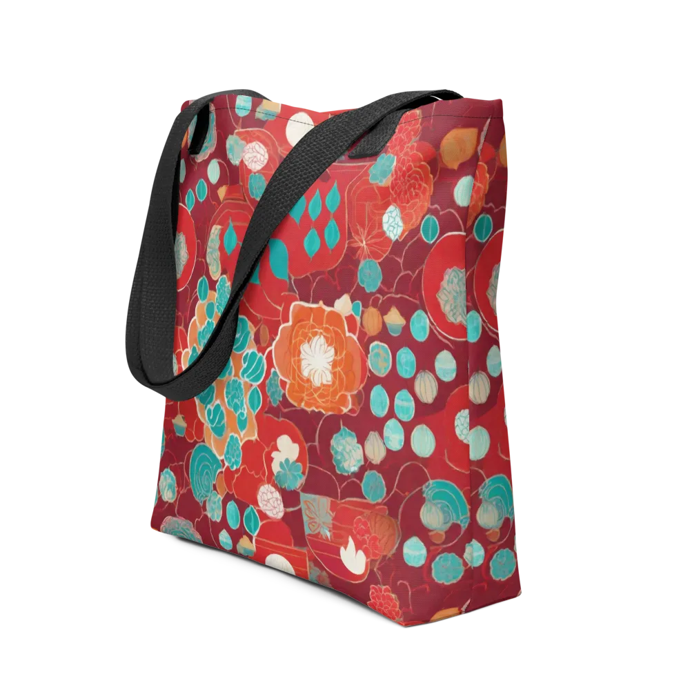 Crimson Succulent on Tote Bag — Front