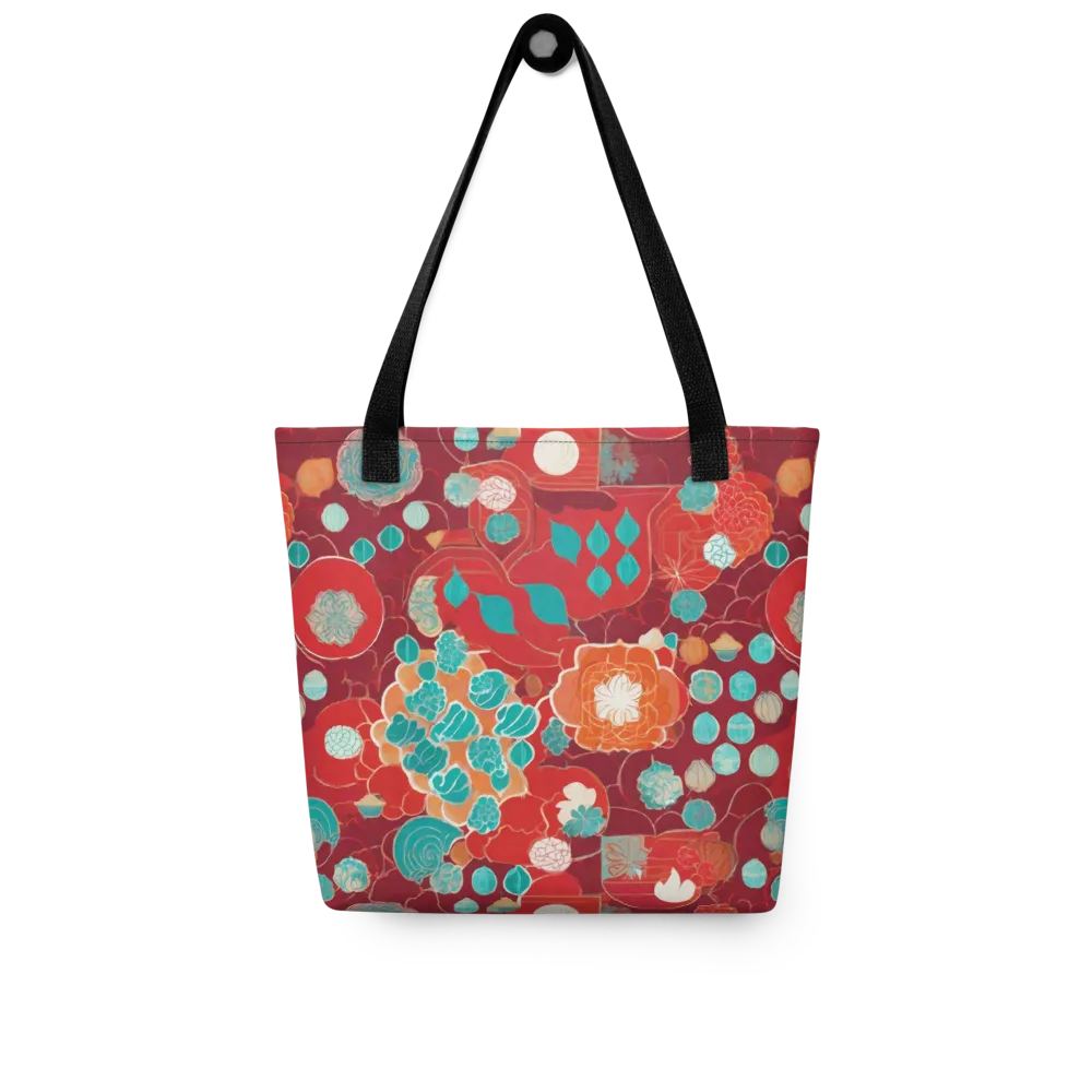 Crimson Succulent on Tote Bag — Front