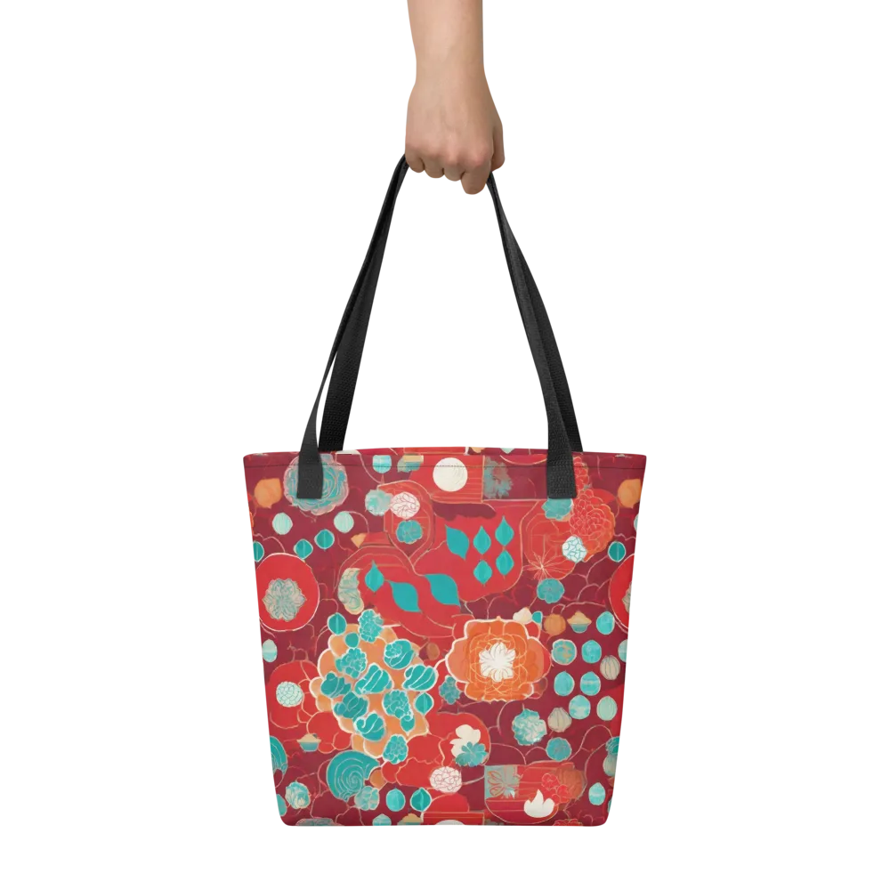 Crimson Succulent on Tote Bag — Front